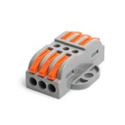 Клемма проходная СМК 223-2413 с монтажной площадкой