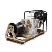 Лебедка тяговая автономная ЛТА-5 серия ПРОФИ с бензиновым приводом