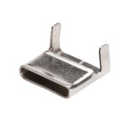 Скрепа бандажная СМ (201)-20 (100шт) из нержавеющей стали AISI 201