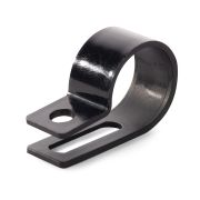 Скоба пластиковая СНК 20 (черн) (100шт) Р-образная